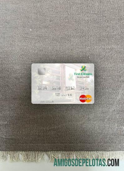 Trinidad e Tobago First Citizens Bank Mastercard Photo Look Front amostra